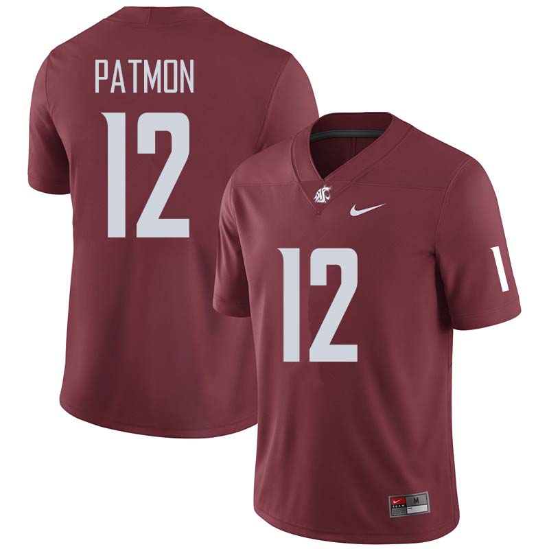 Men #12 Dezmon Patmon Washington State Cougars College Football Jerseys Sale-Crimson - Click Image to Close